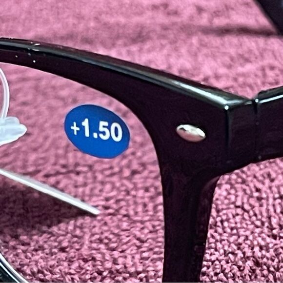 Jeffrey Banks Designer Men's Black Reading Glasses +1.50 NWOB - Picture 10 of 16